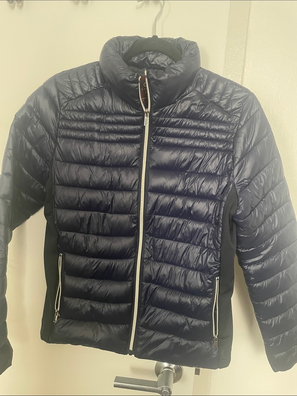 Men's Navy Quilted Puffer Jacket